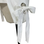 Forever 21 White oversized sleeve tie sweatshirt  size small crew neck relaxed fit Photo 6