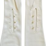 Vintage White Formal Opera Length Wedding Long Evening Gloves 23" Long Size S Photo 4