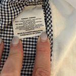 Nike  seersucker gingham jacket women size L zipper lightweight cotton blue white Photo 8