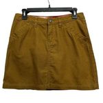 Patagonia Prairie Dawn Organic Cotton Khaki Canvas Mini Skirt Size 4 Brown Photo 0