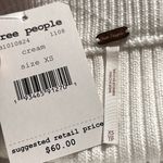 Free People Solid Gold Ribbed Cream Cable Sweater Skirt XS NWT OB1010824 Photo 7