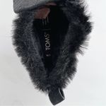 Toms  Paxton Slip On Shoes Sneakers Suede Faux Shearling Black Leather Lizard 7‎ Photo 5