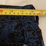 Free People Burnout Velvet Jeans Womens 27 Blue Black Winter Skinny Photo 9