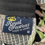 Royal creations floral dress made in Hawaii USA 100% cotton Black Photo 4