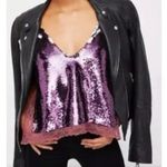 Free People Intimately Free Swinging Surpice pink sequin cami lace trim Photo 9