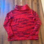Kensie  Sweater Large Red Black Cowl Neck Knit 
Casual Winter Warm Long Sleeves Photo 4