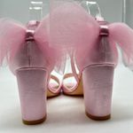 Allegra K  Sandal Womens 7 Pink Open Toe Bow‎ Chunky Heel Sandals NEW Photo 5