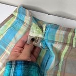 American Vintage Vintage Y2K 2000s Talbots multi-coloured plaid shorts blue green brown Photo 5