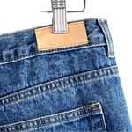 Mango MNG by  Straight Fit Slit Ankle Hem High Rise Denim Jeans Size 6 Photo 2