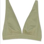 Bar III  Denim Bralette Top Color Green Size Large Photo 2