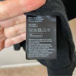 H&M  BASICS Black Quarter-Zip Pullover Oversized Black Dress Size L Photo 4