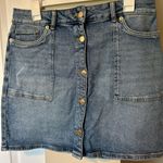 Michael Kors Button Denim Skirt Photo 1
