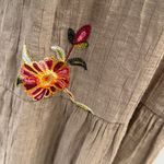 Anthropologie Fig & Flower Tan Floral Boho dress size M Size M Photo 4