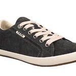 Taos Star Casual Sneakers Lace Up Low Top Canvas Charcoal Wash Comfort Black 10 Photo 0