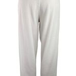 ZARA White Ribbed Elastic Waist Drawstring Joggers Sweat pants Lounge Pants Sz S Photo 2