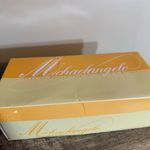 Michaelangelo  David’s Bridal Silver Rhinestone Wedge Peep Toe Dress Shoes Sz 11 Photo 10