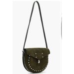 All Saints Miro Suede Saddle Bag Color: Olive Green (New) $329.00 retail Photo 3