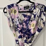 Tahari Yumi Kim Bora Bora Navy SoHo Mixer silk wrap dress size 8/large Photo 7