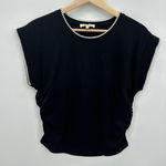 Madewell Womens Side-Cinch Muscle Tee Size M Stitched Neutral Casual Shirt Photo 0