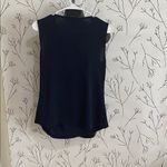 Donna Karan  Navy Top with Gold Detail Photo 1