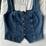 Reformation Bo Denim Top Photo 3