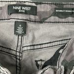 Nine West  Grammercy skinny black camouflage ankle jeans size 6 Photo 4