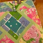 Lilly Pulitzer Pants Pink Blue Green Squares Animals Vintage White Label 6 FLAW Photo 7