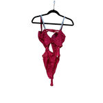 Body Rage red lace heart with rhinestones women’s lingerie Photo 3