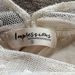 Impressions  Boho Chic Whimsical Lace Detail Babydoll Mini Dress Sz S EUC Photo 3