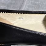 Tod's  Pointed Tu Flat Pumps, black leather shoes made in Italy. 37.5 Photo 3