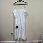 NWT Lulu's White Floral Jacquard Bustier Tie Photo 8