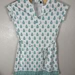 Talbots Cabana Life X  Kamari Tie Waist Tunic Cover-Up Dress UPF 50 Green Medium Photo 0