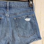 Gap * High Rise Cheeky Shorts Size 2 Demin Distressed Summer Casual High Waist Photo 8