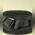 PINK - Victoria's Secret VS Pink Fluffy Sherpa Fleece Logo Belt Bag Black NWT Photo 9