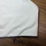 Nike  Dri-Fit Sports Bra White Racerback Athletic Logo Unpadded Stretch Womens XL Photo 2