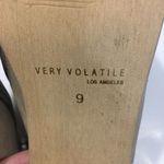Very Volatile  • Tan peep toe lace up heels Size 9 Photo 8