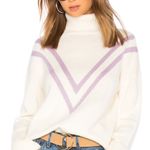 Lovers + Friends Caroline Ivory & Lavender Sweater Photo 0