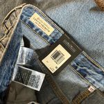 Levi's NWT Levi’s Premium Womens Denim Midi Skirt Sz 27 Light Wash Slit Front Photo 10