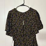 Free People Meet Virginia Romper Black Preppy Floral Cutout Boho Flowy Size 8 Photo 9