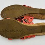Koolaburra by Ugg  Coral Orange Die Cut Cork Mini Wedge Sandals Women’s Size 9 Photo 8