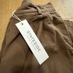 Stateside $208 NEW with tags! Women's Linen Wide Leg Trousers - Twig - Small Photo 7