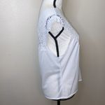 Metropolitan white nylon lace slip shirt Size L Photo 2