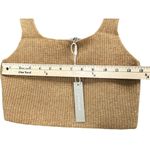 Everlane Crop Top Womens S Camel Tan Wool Yak Tank Square Neck Stretch Cozy NEW Photo 5