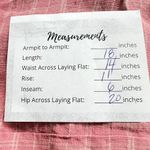 Madewell  Harlow Linen Check Shorts Cafe Pink White 4 High Rise Cuff Hem Photo 2