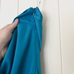 Lulus NWT  Exquisite Excellence Turquoise Satin Strapless Maxi Dress Photo 7