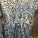 Oscar de la Renta  Pink Label Women’s Blue Floral Short Robe Sz Med Photo 5