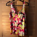 Ted Baker  London Double Layer Effect Thaliah Cami Bright Pink size 4 / 10 NWT Photo 2