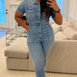 Good American Fit for Success Jumpsuit in Blue274 Size 1 (Small) Photo 0