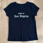 Brandy Melville  Joh Galt Tee Made in Los Angeles One Size Black Photo 0