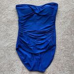 Croft & Barrow strapless blue swim suit Photo 0